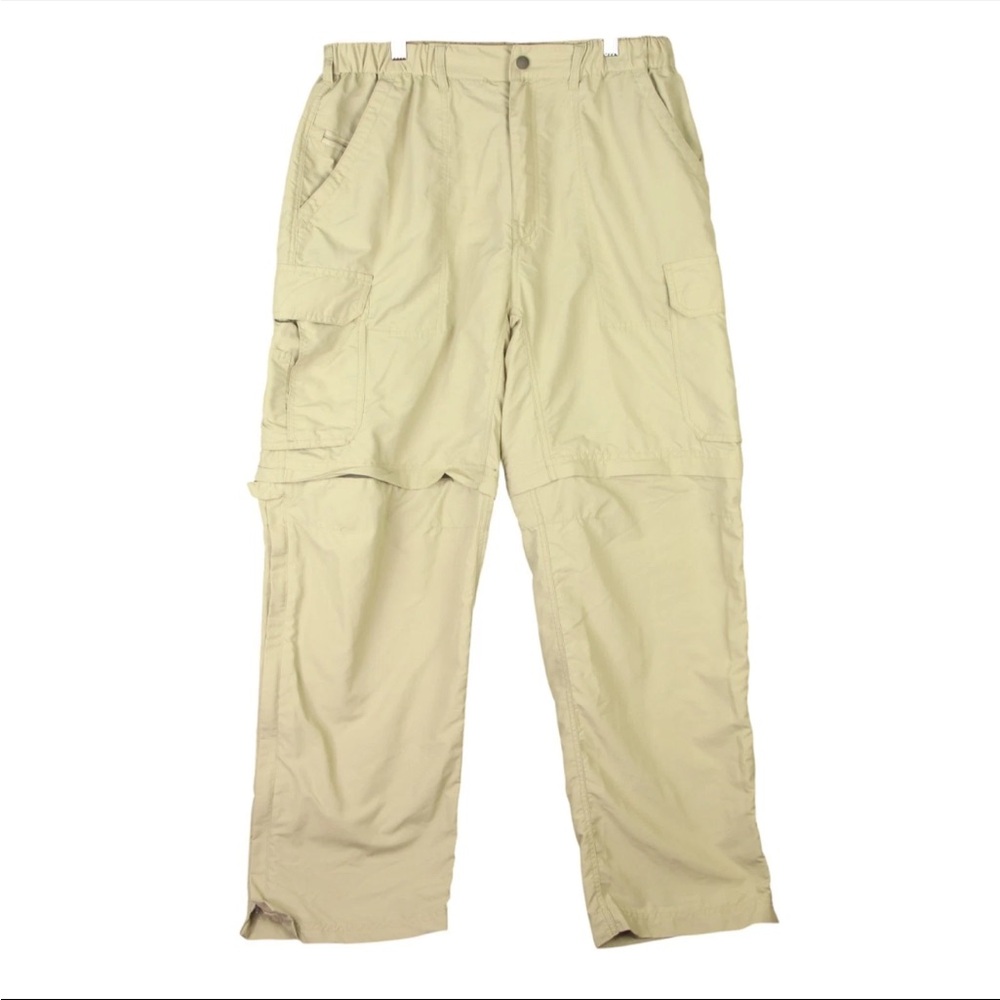 REI Sahara Convertible Cargo Pants Mens 32x30 Beige 100% Nylon Outdoor  Hiking